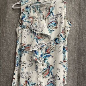 White House Black Market Multicolor Sleeveless Blouse